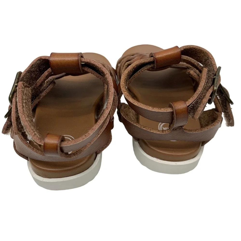 Wonder Nation‎ Toddler Girls Size 2 Brown Gladiator Sandal